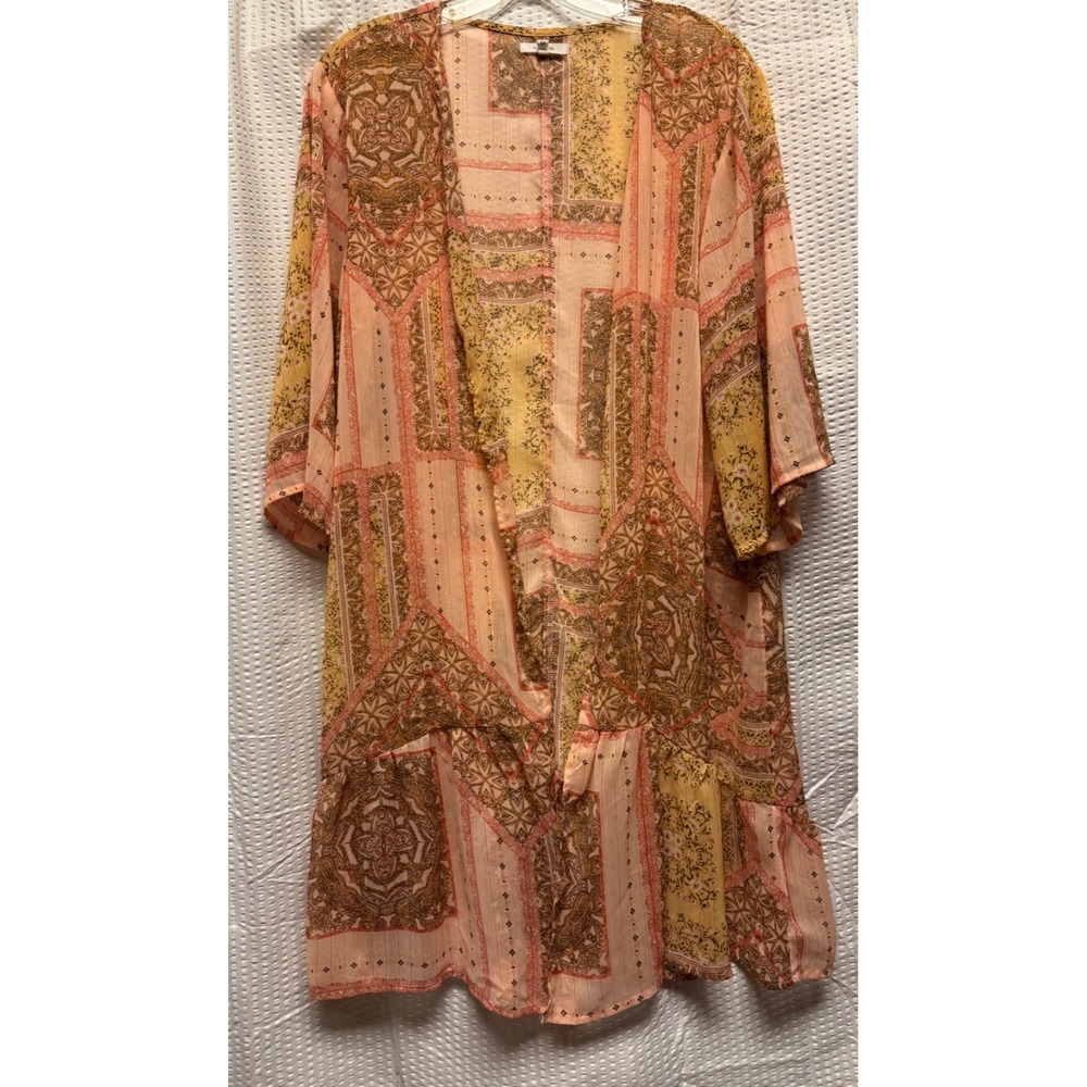 Maurices Whimsical Patchwork Boho Duster Cardigan M Festival Cottagecore Indie